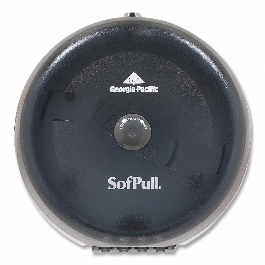 SofPull High-Capacity Center-Pull Bathroom Tissue Dispenser, 10.5 x 6.75 x 10.5, Smoke (56501)