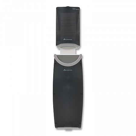Safe-T-Gard Door Tissue Dispenser/Trash Receptacle, 6.75 x 4 x 11, Smoke (59513)