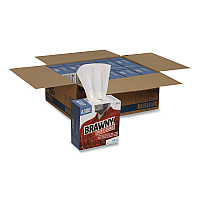 Airlaid Medium Duty Wipers, Cloth, 1-Ply, 9.2 x 12.4, Unscented, White, 128/Box, 10 Boxes/Carton (29518CT)