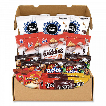 Peanut Butter and Chocolate Dessert Box, Peanut Butter Chocolate, 24 Assorted Snacks/Box (70000193)