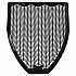Disposable Urinal Floor Mat, Shield-Shaped, Fresh Blast Scent, Black Non-Slip Perforated Surface, 17.5