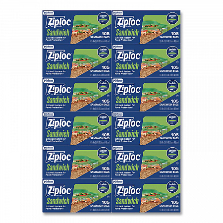 Resealable Sandwich Bags, 6.5