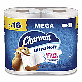 Ultra Soft Bathroom Tissue, Septic Safe, 2-Ply, White, 208 Sheets/Roll, 4 Rolls/Pack (19261PK)