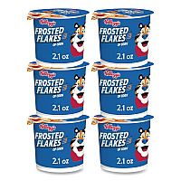 Breakfast Cereal, Frosted Flakes, Single-Serve 2.1 oz Cup, 6/Box (01468)