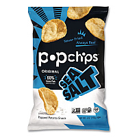 Potato Chips, Sea Salt Flavor, 0.8 oz Bag, 24/Carton (71100)