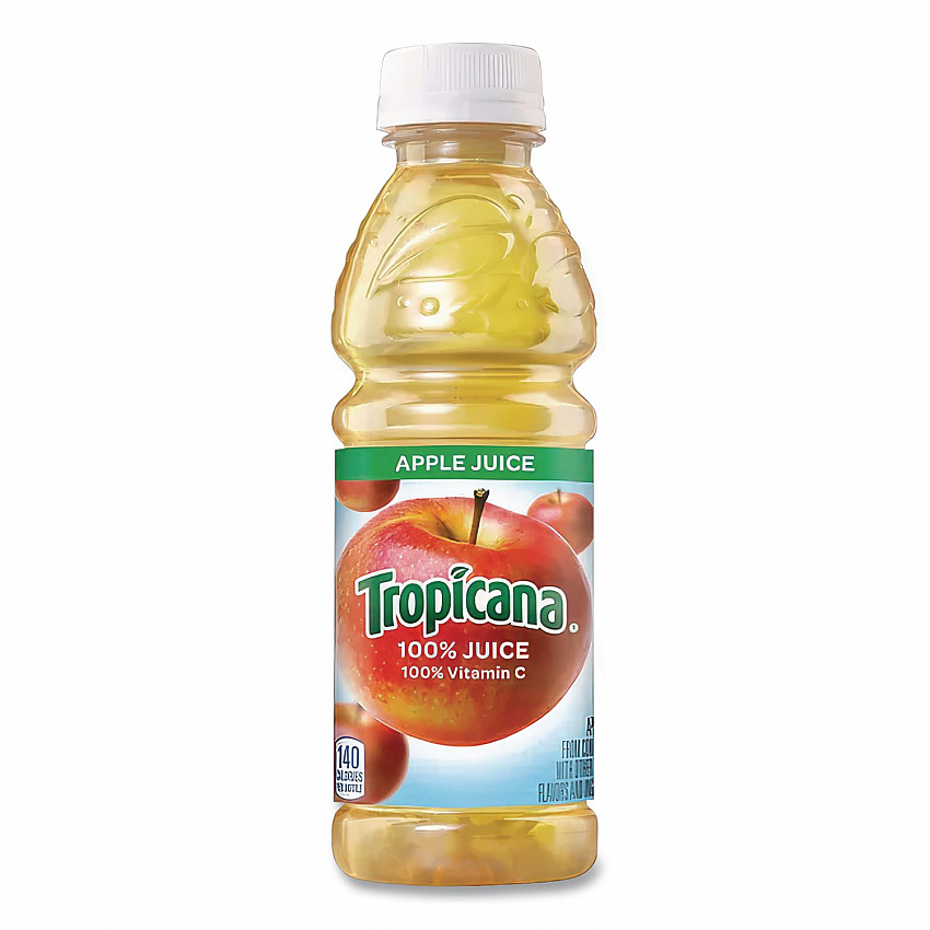 100% Juice, Apple, 10 oz Bottle, 24/Carton (57178)