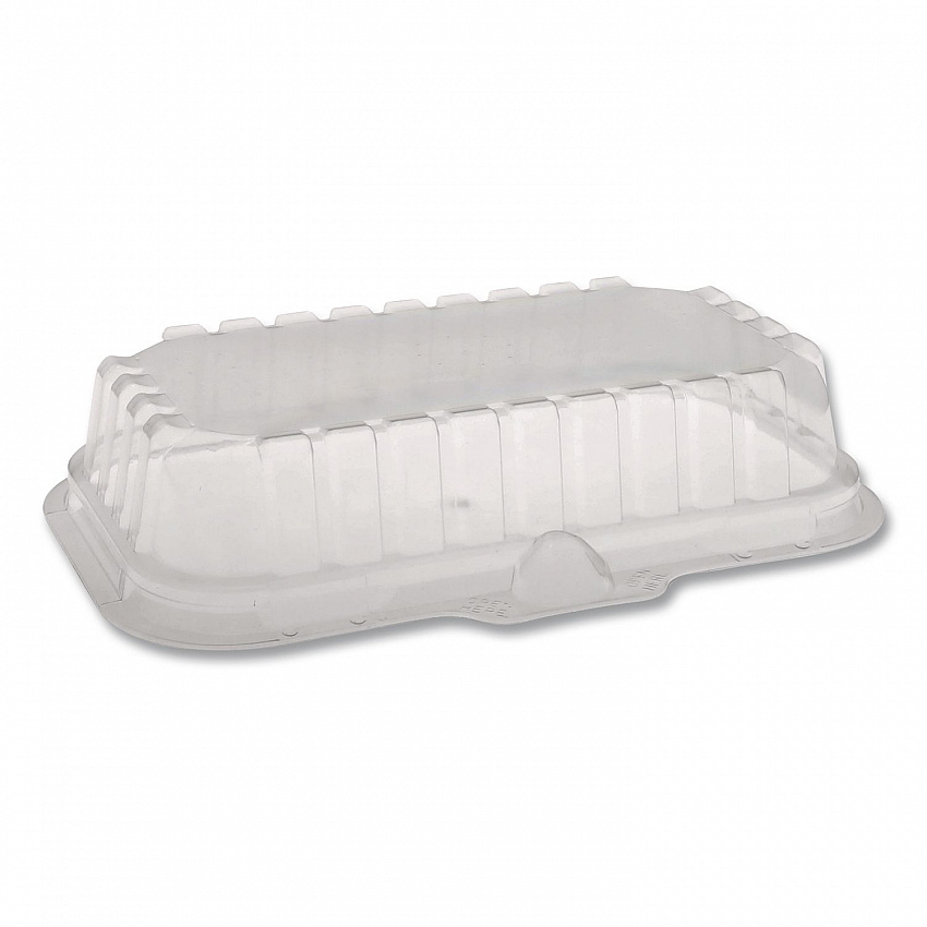 OPS Dome-Style Lid, 17S Shallow Dome, 8.3 x 4.8 x 1.5, Clear, Plastic, 252/Carton (0CI8S17S0000)