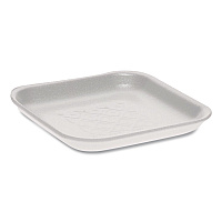 Supermarket Tray, #1S, 5.1 x 5.1 x 0.65, White, Foam, 1,000/Carton (0TF101S00000)