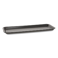 Supermarket Tray, #7S, 14.62 x 5.62 x 0.67, Black, Foam, 250/Carton (0TFB07S00000)