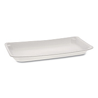Supermarket Tray, #10P, 10.75 x 5.5 x 1.2, White, Foam, 400/Carton (51P110P)