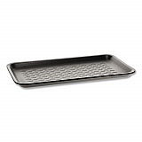 Supermarket Tray, #10S, 10.9 x 5.9 x 0.7, Black, Foam, 500/Carton (51P910S)