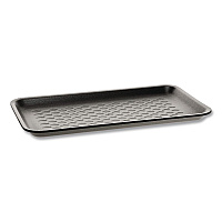 Supermarket Tray, #10S, 10.9 x 5.9 x 0.7, Black, Foam, 500/Carton (51P910S)