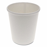 Paper Round Food Container, 32 oz, 4.5" Diameter x 5.1" h, White, 500/Carton (D32RB)