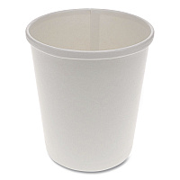 Paper Round Food Container, 32 oz, 4.5" Diameter x 5.1" h, White, 500/Carton (D32RB)