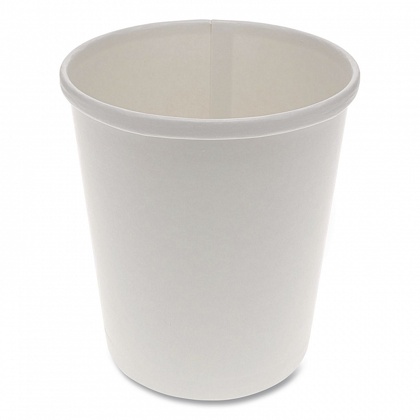Paper Round Food Container, 32 oz, 4.5" Diameter x 5.1" h, White, 500/Carton (D32RB)