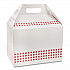 Paperboard Barn Box with Handle, 9 x 5.9 x 3.1, Basketweave, Paper, 150/Carton (DBRNL)