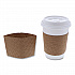 Hot Cup Sleeve, Fits 10 oz to 24 oz Cups, Brown, 1,000/Carton (DSLVBRN)