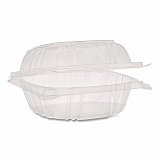 SENSATION SmartLock Hinged Lid Container, 5.2 x 5.3 x 2.56, Clear, Plastic, 375/Carton (YCI820500000)
