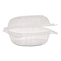 SENSATION SmartLock Hinged Lid Container, 5.2 x 5.3 x 2.56, Clear, Plastic, 375/Carton (YCI820500000)