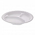 Placesetter Satin Non-Laminated Foam Dinnerware, 3-Compartment Plate, 9
