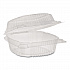 ClearView SmartLock Hinged Lid Container, Hoagie Container, 11 oz, 5.25 x 5.25 x 2.5, Clear, Plastic, 375/Carton (YCI81050)
