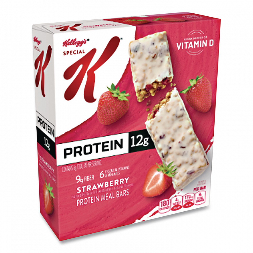 Special K Protein Meal Bar, Strawberry, 1.59 oz Bar, 8/Box (29186)