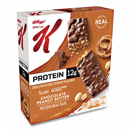 Special K Protein Meal Bar, Chocolate/Peanut Butter, 1.59 oz Bar, 8/Box (29190)