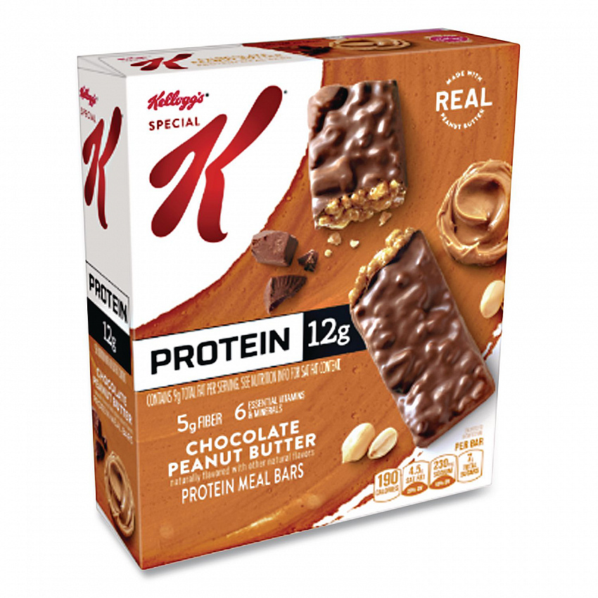Special K Protein Meal Bar, Chocolate/Peanut Butter, 1.59 oz Bar, 8/Box (29190)