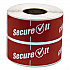 SecureIT Tamper Evident Food Container Seals, 1 x 3, Red, Paper, 250/Roll, 2 Rolls/Pack (P13SI2)