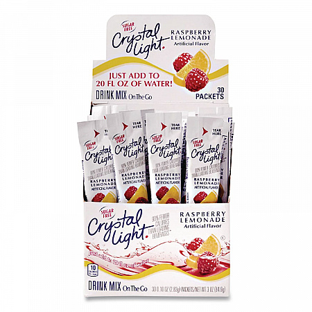 On the Go, Raspberry Lemonade, 0.16 oz Packets, 30/Box (00015)