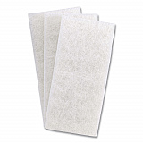 Doodlebug White Utility and Burnish Pads, 4.62 x 10, White, 10/Carton (08003B)