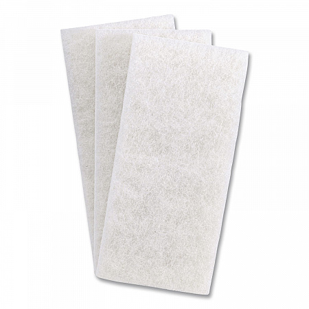 Doodlebug White Utility and Burnish Pads, 4.62 x 10, White, 10/Carton (08003B)