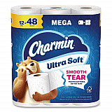 Ultra Soft Bathroom Tissue, Mega Roll, Septic Safe, 2-Ply, White, 208 Sheets/Roll, 12 Rolls/Pack (17579PK)