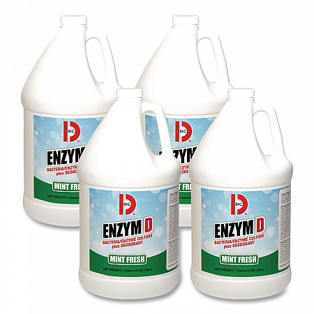 Enzym D Digester Deodorant, Mint, 1 gal, Bottle, 4/Carton (1504)