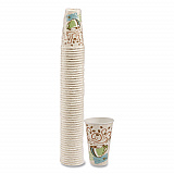 PerfecTouch Paper Hot Cups, 16 oz, Coffee Haze Design, 50/Pack (5356CD)