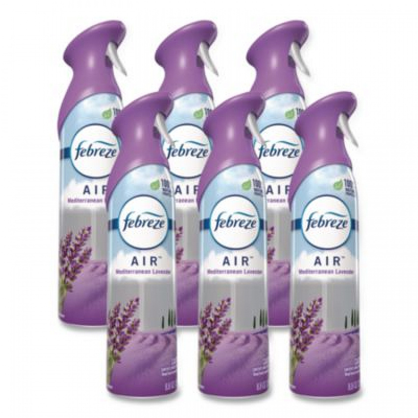 AIR, Mediterranean Lavender, 8.8 oz Aerosol Spray, 6/Carton (96264)