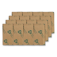 Recycled Multifold Paper Towels, 1-Ply, 9.5 x 9.5, Natural Kraft, 250/Pack, 16 Packs/Carton (APVEK416)