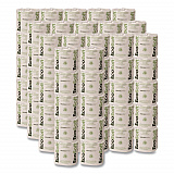 Recycled One-Ply Standard Bathroom Tissue, Septic Safe, White, 1,200 Sheets/Roll, 80 Rolls/Carton (EB1240)