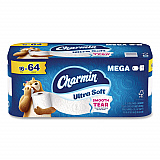 Ultra Soft Bathroom Tissue, Septic Safe, 2-Ply, White, 208 Sheets/Roll, 16 Rolls/Carton (19266)