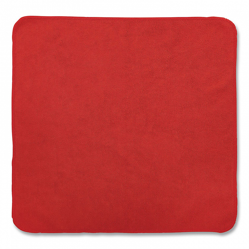 Microfiber Cleaning Cloths, 16 x 16, Red, 24/Pack (1820581)