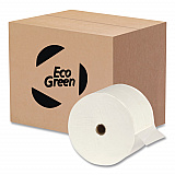 Recycled Two-Ply Small Core Toilet Paper, Septic Safe, White, 1,500 Sheets/Roll, 24 Rolls/Carton (EB15725)