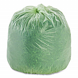 EcoSafe-6400 Bags, 13 gal, 0.85 mil, 24" x 30", Green, 45/Box (E2430E85)