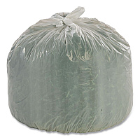 Controlled Life-Cycle Plastic Trash Bags, 13 gal, 0.7 mil, 24" x 30", White, 120/Box (G2430W70)