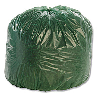 Controlled Life-Cycle Plastic Trash Bags, 33 gal, 1.1 mil, 33" x 40", Green, 40/Box (G3340E11)