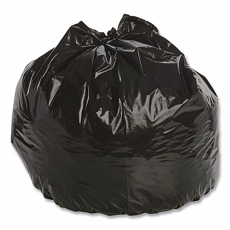 Total Recycled Content Plastic Trash Bags, 33 gal, 1.3 mil, 33