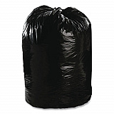 Total Recycled Content Plastic Trash Bags, 60 gal, 1.5 mil, 36" x 58", Black/Brown, 100/Carton (T3658B15)