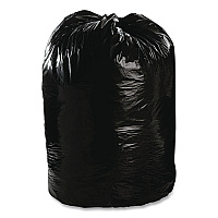 Total Recycled Content Plastic Trash Bags, 60 gal, 1.5 mil, 36" x 58", Black/Brown, 100/Carton (T3658B15)