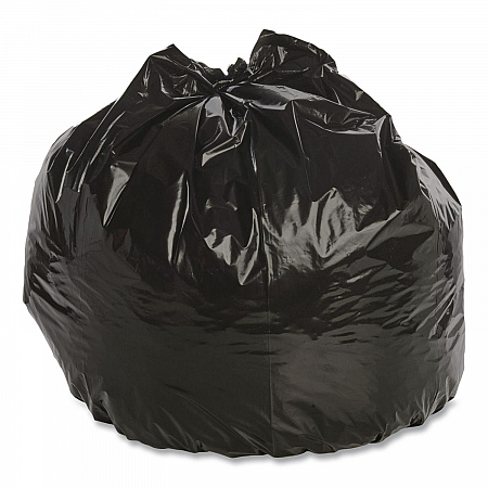 Total Recycled Content Plastic Trash Bags, 45 gal, 1.5 mil, 40