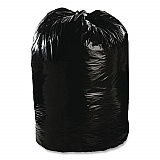 Total Recycled Content Plastic Trash Bags, 56 gal, 1.5 mil, 43" x 49", Black/Brown, 100/Carton (T4349B15)