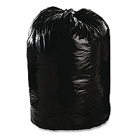 Total Recycled Content Plastic Trash Bags, 56 gal, 1.5 mil, 43" x 49", Black/Brown, 100/Carton (T4349B15)